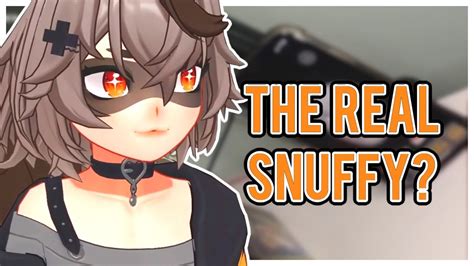 snuffy real face|snuffy vtuber face.